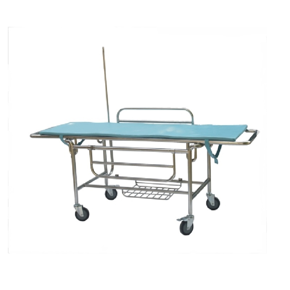 LTFB01 Emergence ambulance Stainless-steel Stretcher Cart with Four Castors